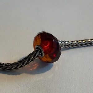 Trollbeads beautiful faceted Amber